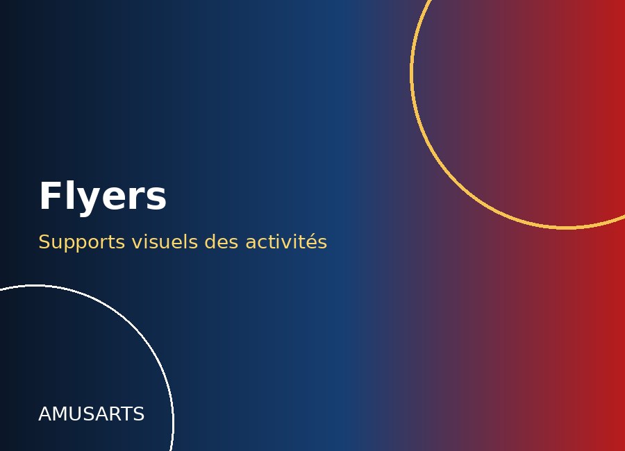Flyers des activités